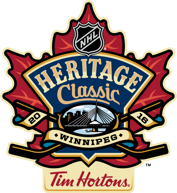NHL Heritage Classic 2017 Sponsored Logo iron on heat transfer
